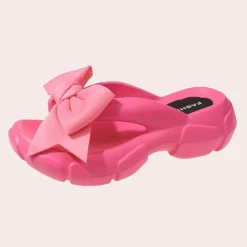 Damesschoenen*Abby - Elegante zomerse damesslippers met lint