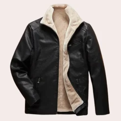 Jassen Heren*ABELARDO - Comfortabele Zomerjas voor Heren Zwart