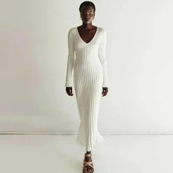 Jurken & Jumpsuits Dames*ABIGAIL - Luchtige gebreide maxi zomerjurk