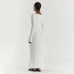 Jurken & Jumpsuits Dames*ABIGAIL - Luchtige gebreide maxi zomerjurk