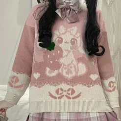 Truien & Vesten Dames*ADAH - Stijlvolle Zomerse Trui voor Dames Roze