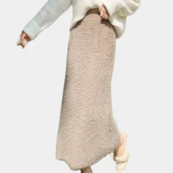 Broeken & Rokken Dames*ADELAIDE - Trendy Zomerrok voor Dames Khaki