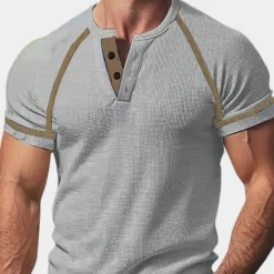 Shirts Heren*Ademend heren t-shirt met korte mouwen voor de zomer