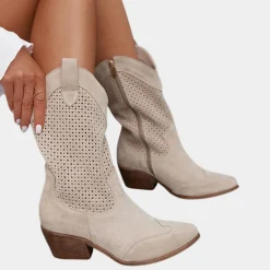 Damesschoenen*Ademende cowboylaarzen voor dames - Perfect voor de zomer