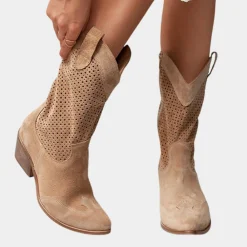 Damesschoenen*Ademende cowboylaarzen voor dames - Perfect voor de zomer
