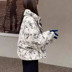 Jassen Dames*ADILA - Stijlvolle Winter Jas voor Dames Wit