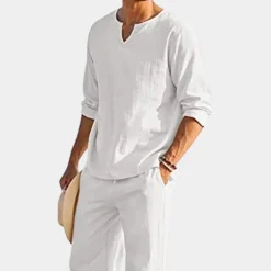 Sets Heren*Adorjan - Moderne Katoenen herenset 2-delig voor Zomeravonturen