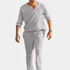 Sets Heren*Adorjan - Moderne Katoenen herenset 2-delig voor Zomeravonturen