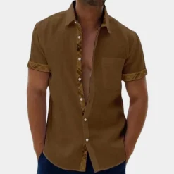 Shirts Heren*Adrean - Casual en lichtgewicht herenoverhemd voor de zomer