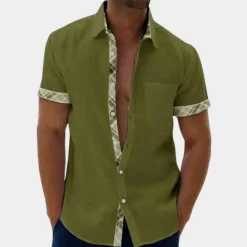 Shirts Heren*Adrean - Casual en lichtgewicht herenoverhemd voor de zomer