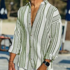 Shirts Heren*Adrian - Heren zomerse kustbries shirt