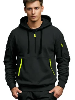 Truien & Vesten Heren*Adrianus - Herenhoodie met stijl en comfort voor de zomer