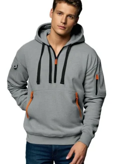 Truien & Vesten Heren*Adrianus - Herenhoodie met stijl en comfort voor de zomer