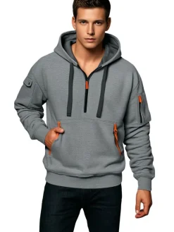 Truien & Vesten Heren*Adrianus - Herenhoodie met stijl en comfort voor de zomer