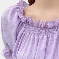 Blazers & Blouses Dames*Agnes - Moderne Zomerblouse met Pofmouwen voor Lente en Zomer