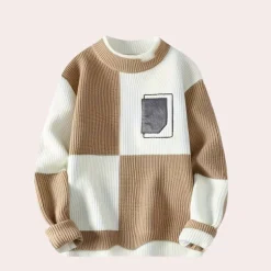 Truien & Vesten Heren*Agoston - Trendy Color Block Zomer Pullover voor Heren