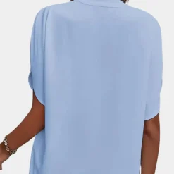 Blazers & Blouses Dames*Aiva - Dames zomerblouse met korte mouw