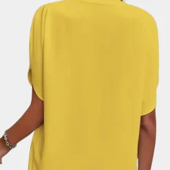 Blazers & Blouses Dames*Aiva - Dames zomerblouse met korte mouw