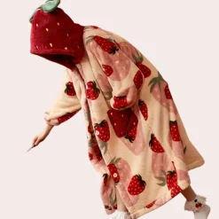 Jassen Dames*AIZA - Trendy Zomer Hoodie Deken voor Dames Rood