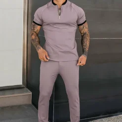 Sets Heren*ALEC - Slanke pasvorm casual set voor de zomer