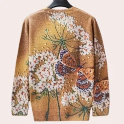 Truien & Vesten Dames*ALEGRIA - Comfortabele Lente/Zomer Trui voor Dames Bruin