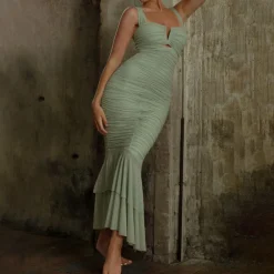 Jurken & Jumpsuits Dames*Aleksandra - Stijlvolle en nauwsluitende maxi-jurk voor dames, perfect voor de zomer