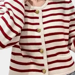 Truien & Vesten Dames*Alenka - Stijlvol gestreept zomer vest voor dames