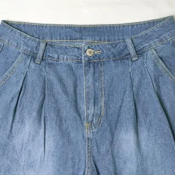 Broeken & Rokken Dames*ALEXANDRA - Comfortabele losse zomerjeans Blauw