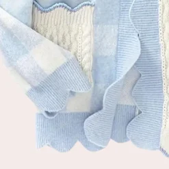 Truien & Vesten Dames*ALEXIS - Geraffineerd Zomervest voor Dames Blauw Wit