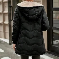 Jassen Dames*ALEYNA - Klassieke Winterjas voor Dames Zwart