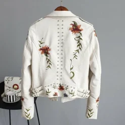 Jassen Dames|Leren Jassen Dames*ALISON - Vrouwenjack met bloemen voor de zomer