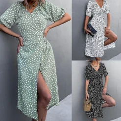 Jurken & Jumpsuits Dames*ALKMINI - Stijlvolle zomerse midi-jurk