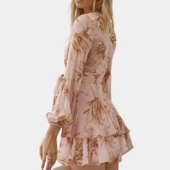 Jurken & Jumpsuits Dames*Alodie - Stijlvolle zomer mini jurk voor vrouwen Roze