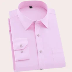 Shirts Heren*Alphonse - Klassiek kreukvrij zomer overhemd voor mannen