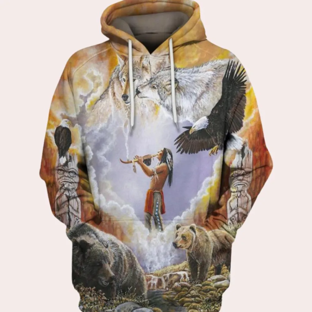 Jassen Heren*ALVARO - Comfortabele Bedrukte Zomer Hoodie voor Heren