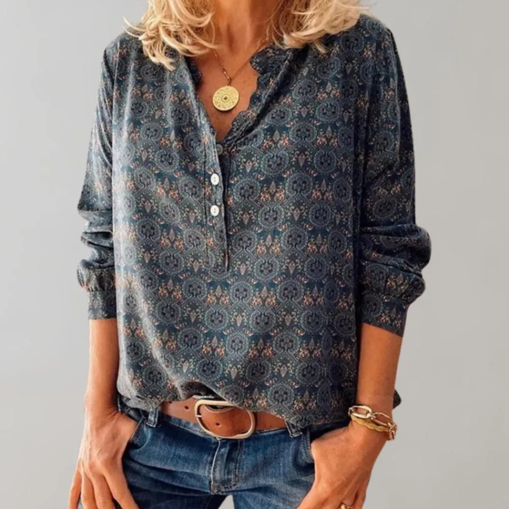 Blazers & Blouses Dames*Amalie - Vintage damesblouse voor de zomer