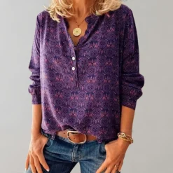 Blazers & Blouses Dames*Amalie - Vintage damesblouse voor de zomer