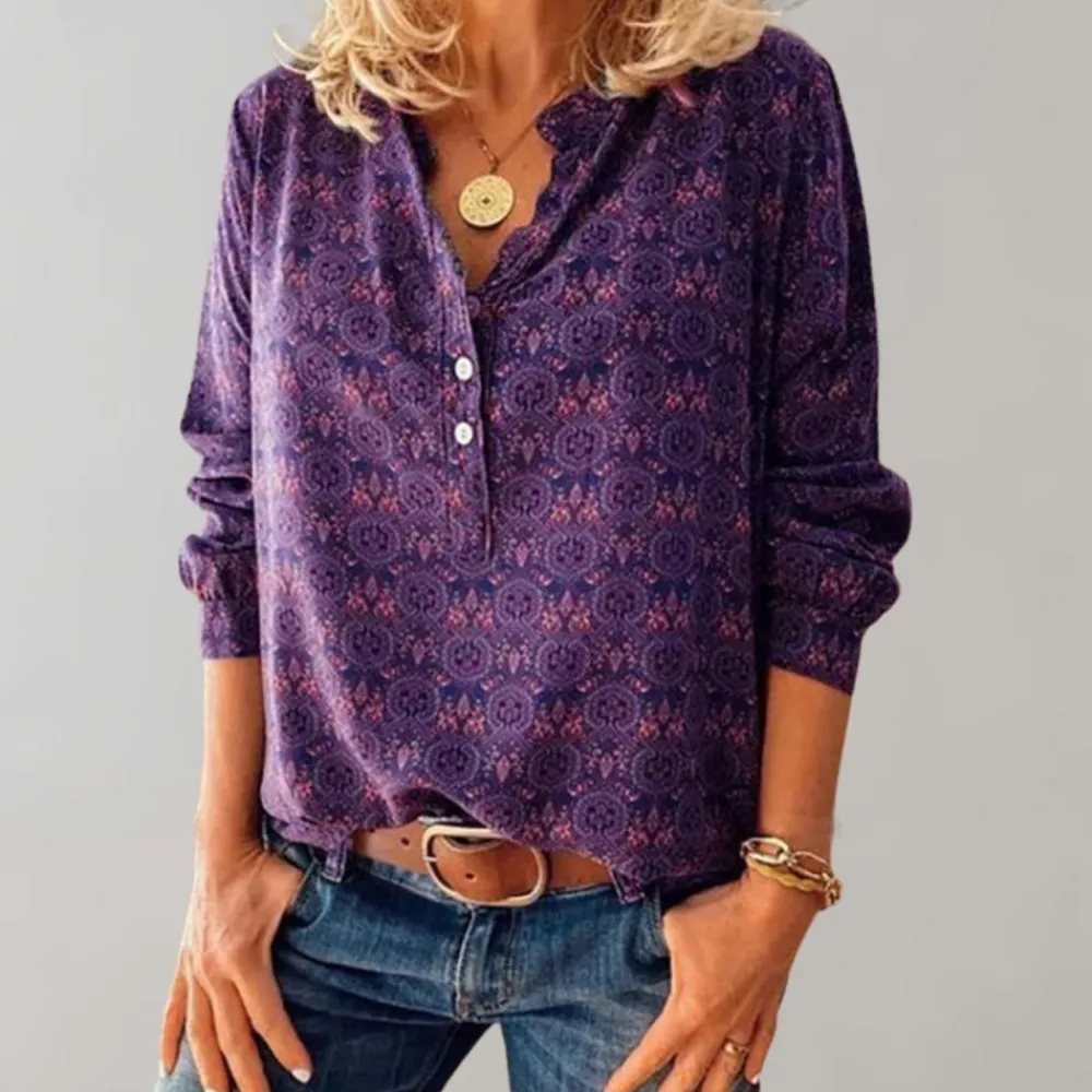 Blazers & Blouses Dames*Amalie - Vintage damesblouse voor de zomer