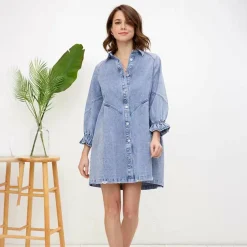 Jurken & Jumpsuits Dames*AMAYAH - Comfortabele zomer overhemdjurk