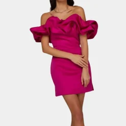 Jurken & Jumpsuits Dames*Ambre - Zomerse dames mini jurk met ruches