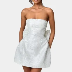 Jurken & Jumpsuits Dames*Amelia - Elegante strapless cocktailjurk voor dames - Perfect voor de Zomerfeesten