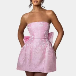 Jurken & Jumpsuits Dames*Amelia - Elegante strapless cocktailjurk voor dames - Perfect voor de Zomerfeesten