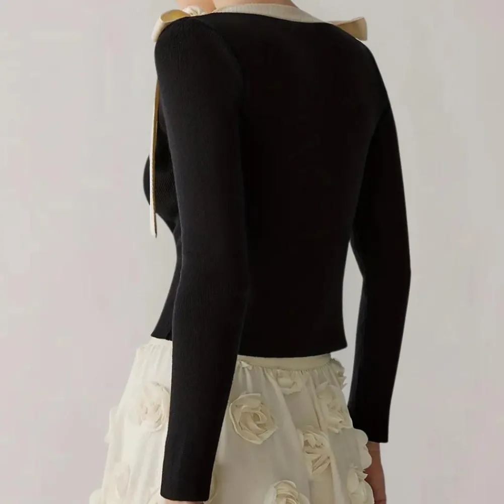 Truien & Vesten Dames*AMELIA - Elegante Zomerse Trui voor Dames Zwart