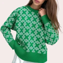 Truien & Vesten Dames*Ameyalli - Comfortabele gebreide dames trui voor de zomer