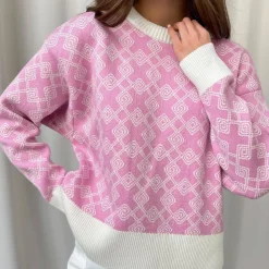 Truien & Vesten Dames*Ameyalli - Comfortabele gebreide dames trui voor de zomer