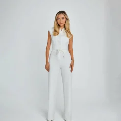 Jurken & Jumpsuits Dames*ANASTASIA - Modieuze zomerse jumpsuit met losse pijpen