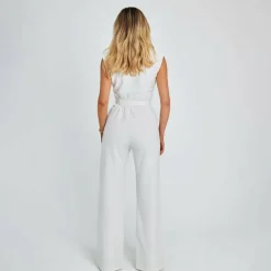 Jurken & Jumpsuits Dames*ANASTASIA - Modieuze zomerse jumpsuit met losse pijpen