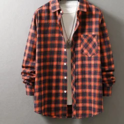 Shirts Heren*Anatoli - Stijlvol zomer overhemd met lange armen voor mannen