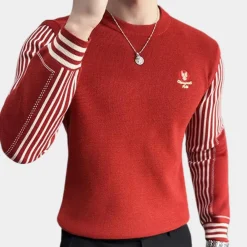 Truien & Vesten Heren*ANDERS - Lichte Zomerse Casual Trui voor Heren Rood