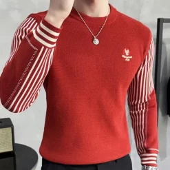 Truien & Vesten Heren*ANDERS - Lichte Zomerse Casual Trui voor Heren Rood